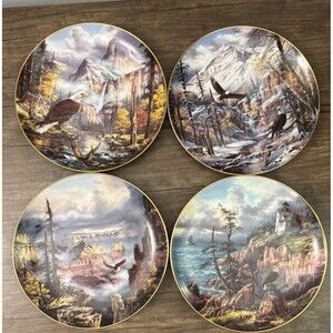 The Danbury Mint “God Bless America” Limited Edition  8 Inch Plates Set Of 4